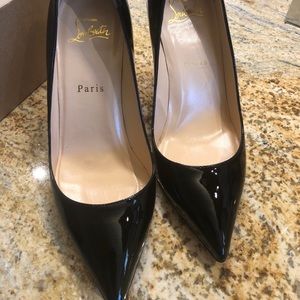 Christian Louboutin Pigalle black patent 85mm pump